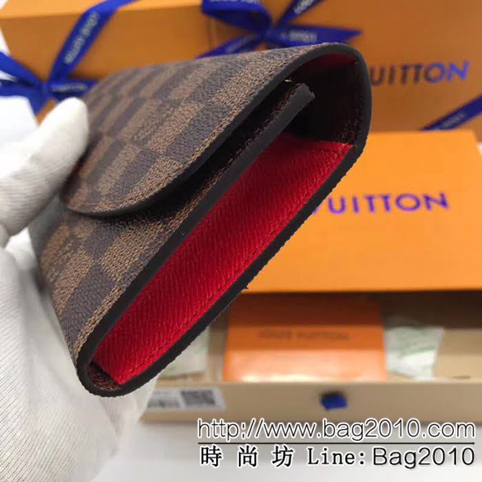 路易威登LV頂級原單 N63544大紅海外原單私貨代購級品質實物拍攝 女士錢包 ZY1066